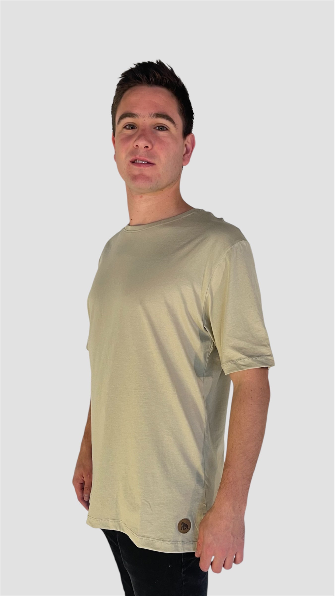 Polera Verde Pistacho Manga Corta PIMA Henley