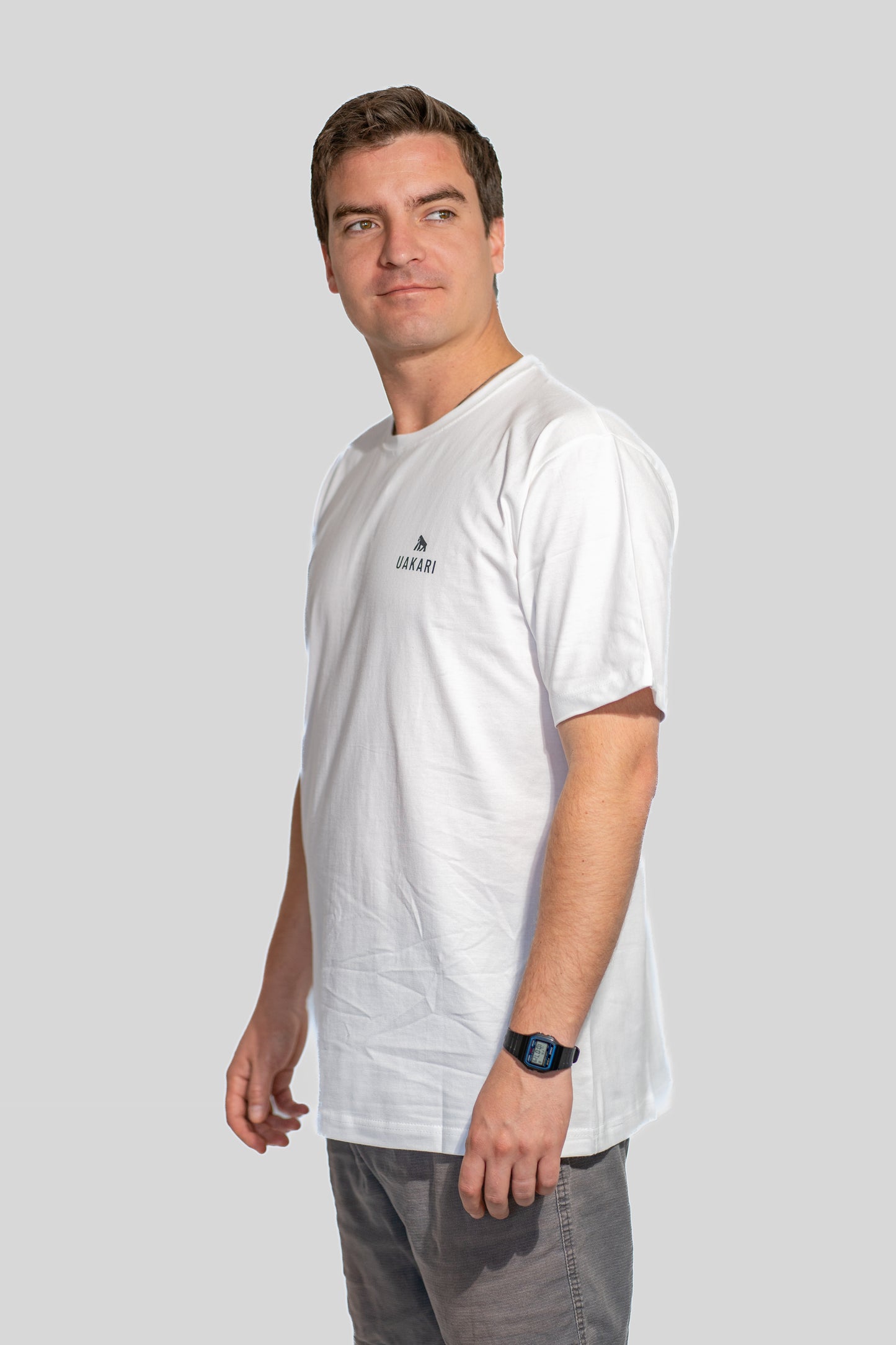 Polera Blanca Manga Corta UAKARI
