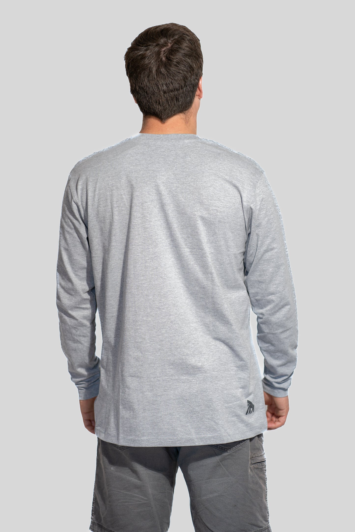 Polera Gris Jaspeado Manga Larga UAKARI