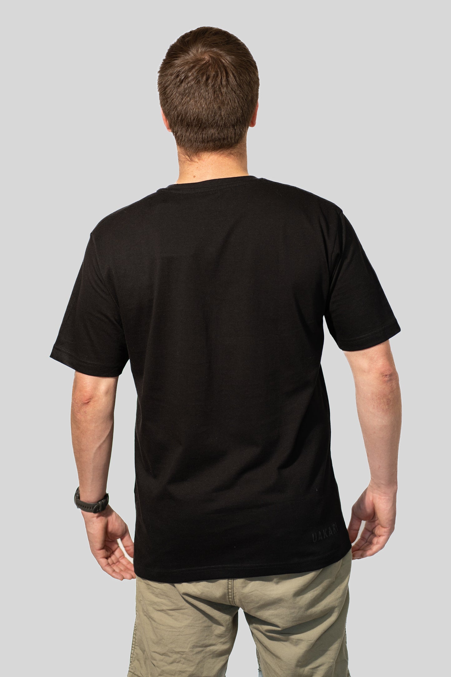 Polera Negra Manga Corta CACAJAO