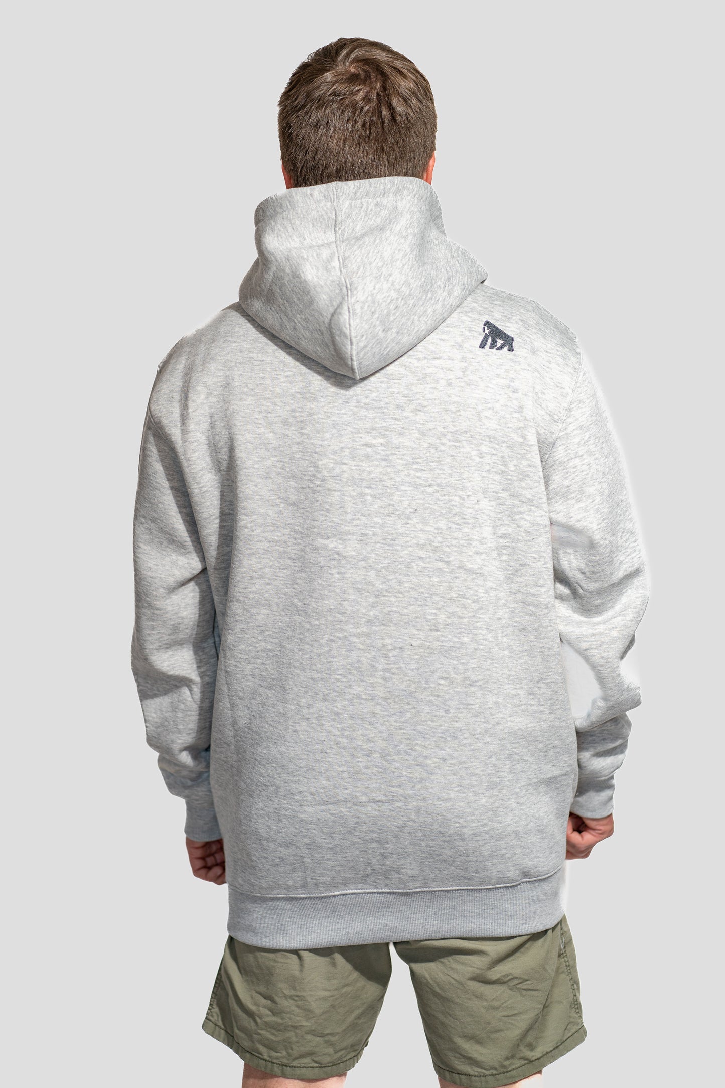 Polerón Hoodie Lemúr Gris Jaspeado