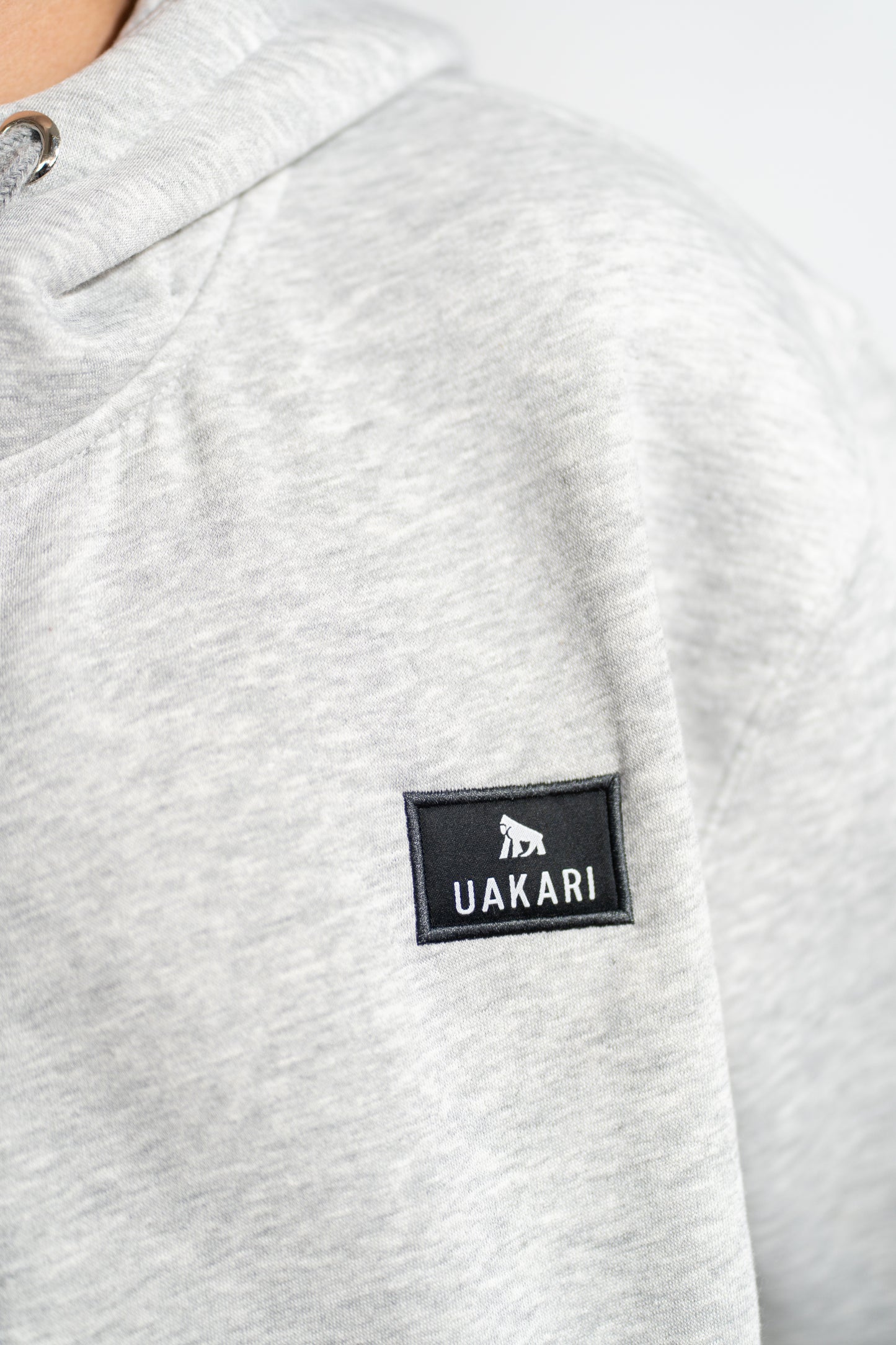 Polerón Hoodie Saki Gris Jaspeado