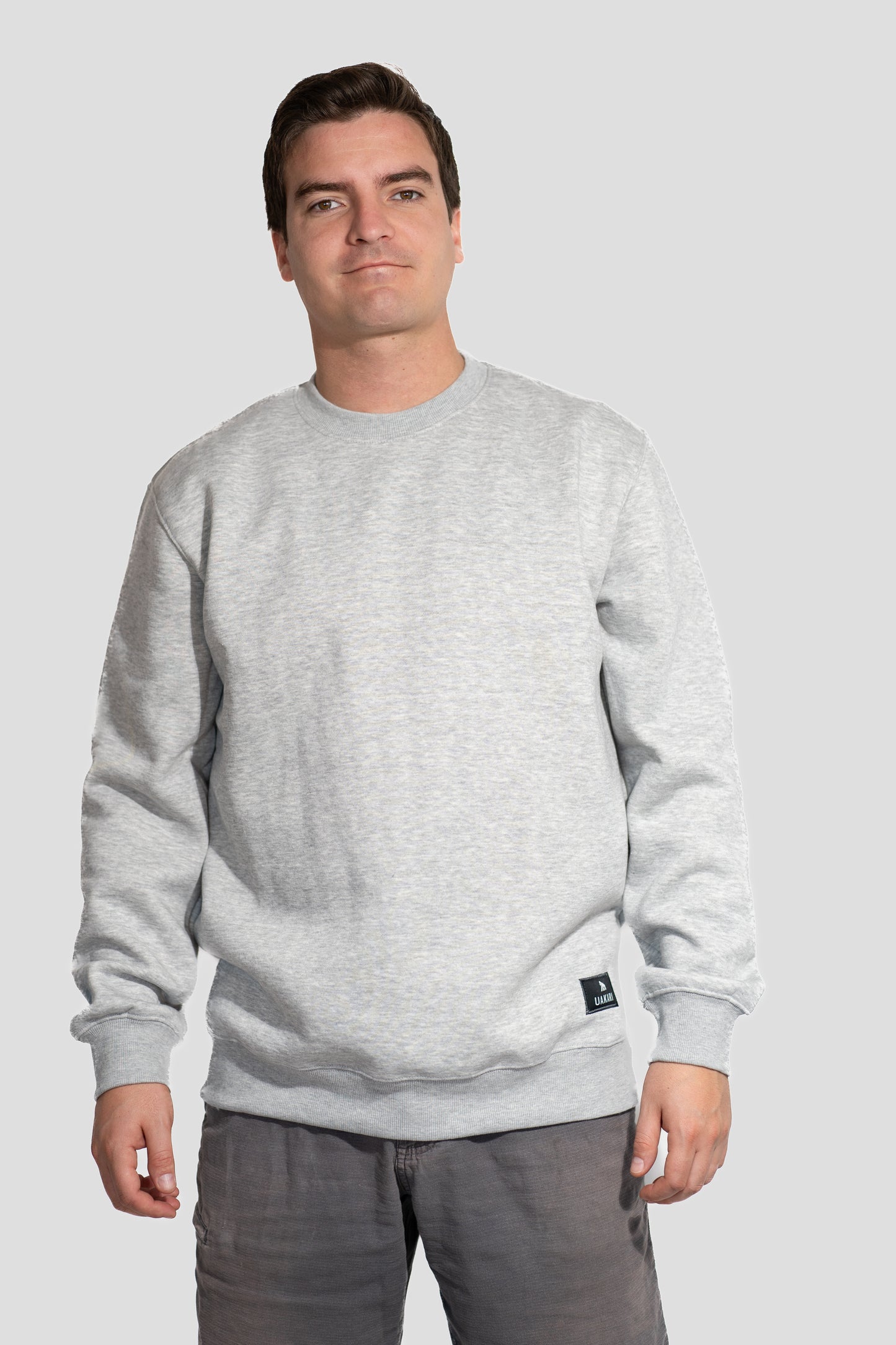 Polerón Sweatshirt Huicoco Gris Jaspeado
