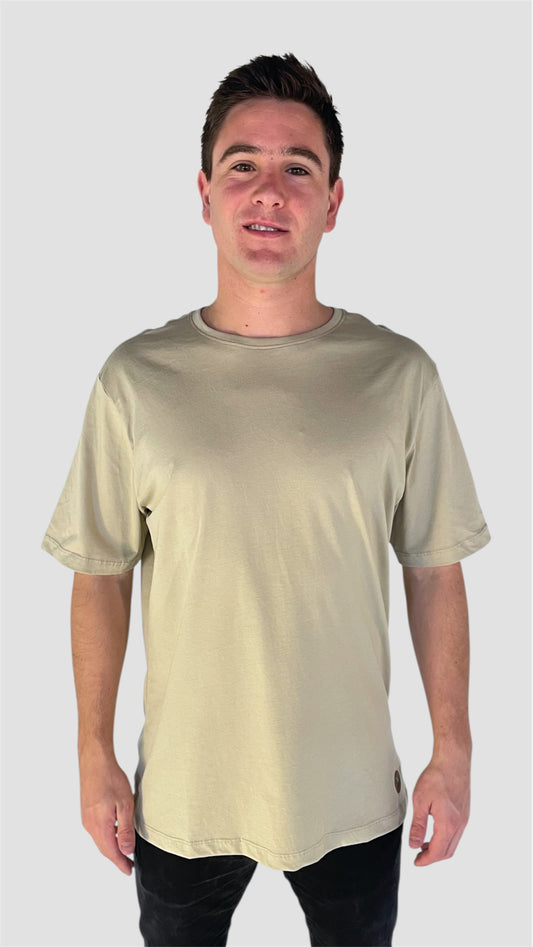 Polera Verde Pistacho Manga Corta PIMA Henley