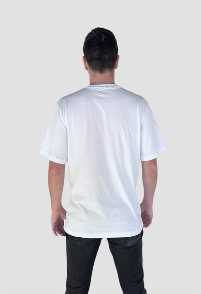 Polera Blanca Manga Corta PIMA Henley