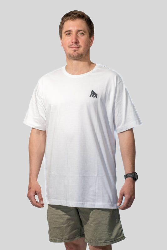 Polera Blanca Manga Corta CACAJAO