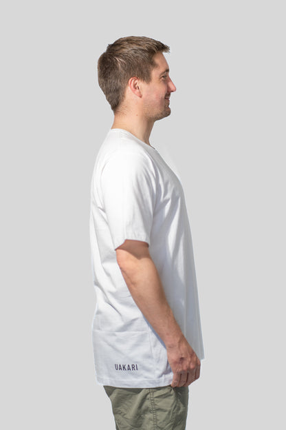 Polera Blanca Manga Corta CACAJAO