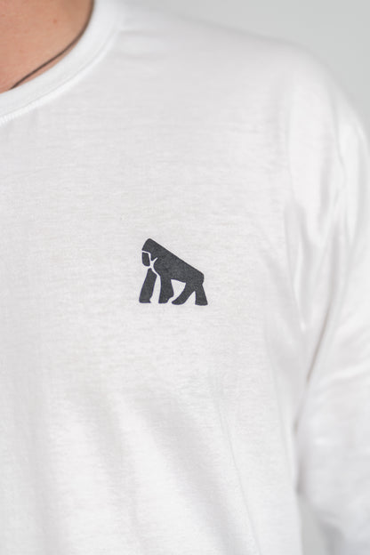 Polera Blanca Manga Corta CACAJAO