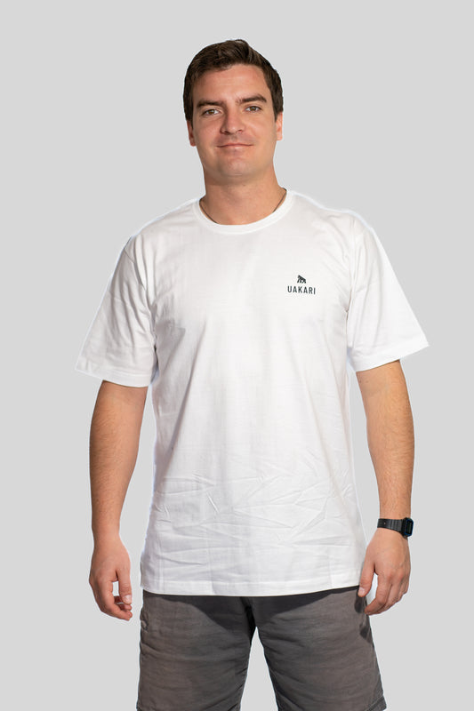 Polera Blanca Manga Corta UAKARI
