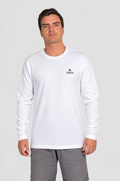 Polera Blanca Manga Larga UAKARI