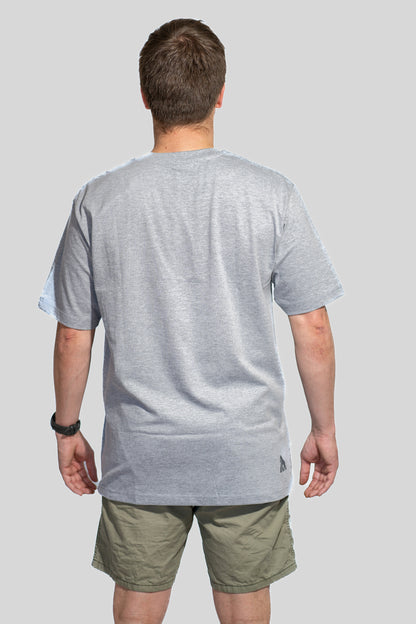Polera Gris Jaspeado Manga Corta UAKARI