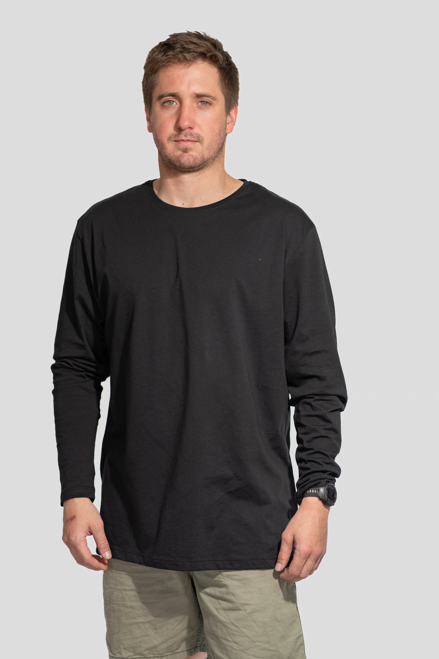 Polera PIMA Clásica Negro - Manga Larga