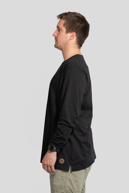 Polera PIMA Clásica Negro - Manga Larga