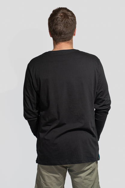 Polera PIMA Clásica Negro - Manga Larga