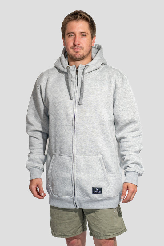 Polerón Hoodie Lemúr Gris Jaspeado